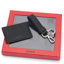 HUGO Men GBHM Geschenkset - Kartenetui und Schlüsselanhänger (black)