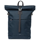 Sandqvist Icon Rolltop - Rucksack M 14" 60 cm (navy with black leather)