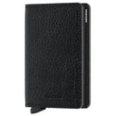 Secrid Vegetable Tanned Slimwallet - Geldbörse RFID 6.8 cm (black black)