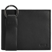 BOSS GB Geschenkset - Geldbörse 8cc und Schlüsselring (black)