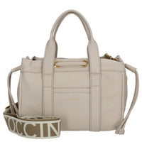 Coccinelle 2day Signature - Henkeltasche 26 cm (lamgskin white)
