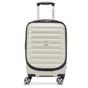 Delsey Paris Shadow 5.0 - 4-Rollen-Kabinentrolley mit Vortasche S 55 cm erw. USB (elfenbein)