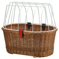KLICKfix Doggy Basket 40 - Hundefahrradkorb (Korbklip) 52 cm (braun)