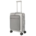 Travelite Next - 4-Rollen-Kabinentrolley mit Vortasche S 55 cm (silber) - Ansicht 2
