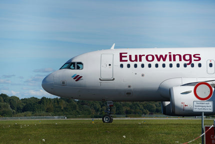 Eurowings Airbus A319 auf der Startbahn - Eurowings Handgepäck BASIC vs SMART vs BIZclass