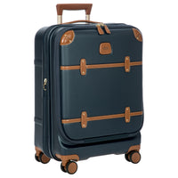 Brics Bellagio - 4-Rollen-Kabinentrolley mit Vortasche 55 cm erw. (blue/tan) - Ansicht 2
