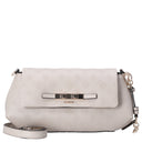 Guess Carmella Crossbody Flap - Umhängetasche 30 cm (bone logo)