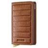 Secrid Slimwallet Emboss Lines - Kreditkartenetui 10.2 cm RFID (cognac+)