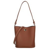 Coccinelle Nikla - Schultertasche 20 cm (cognac/noir)