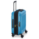 Delsey Paris Lutece SE - 4-Rollen-Kabinentrolley Slim S 55 cm erw. (pfauenblau) - Ansicht 6