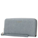 Seidenfelt Smilla - Damen- Geldbörse 19 cm (denim in blue) - Ansicht 3