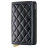 Secrid Slimwallet Emboss Diamond - Kreditkartenetui 6cc 10.2 cm RFID (black+)