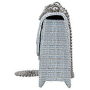Seidenfelt Roros Tweed - Schultertasche 21 cm (sea blue tweed) - Ansicht 3