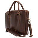 Buckle & Seam Everett - Aktentasche 16" 38 cm (brown/blu) - Ansicht 2