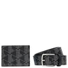 Lacoste The Blend Geschenkset - Tarjetero y cinturón (palm green, 95 cm)