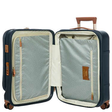Brics Bellagio - 4-Rollen-Kabinentrolley mit Vortasche 55 cm erw. (blue/tan) - Ansicht 6