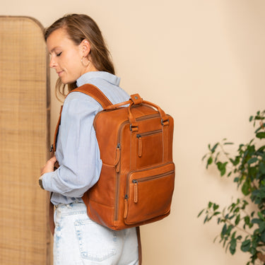 The Chesterfield Brand Calden - Rucksack 15" 40 cm (cognac) - Ansicht 7