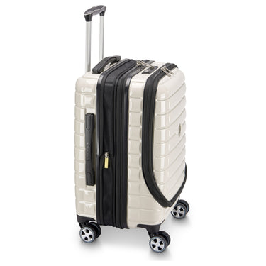 Delsey Paris Shadow 5.0 - 4-Rollen-Kabinentrolley mit Vortasche S 55 cm erw. USB (elfenbein) - Ansicht 3