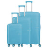 Travelite Pacific - Set de trolley con 4 ruedas 3 piezas (Light Blue)