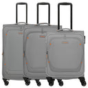 Travelite Umbria - 4-Rollen-Trolley-Set 3 tlg. (smoky grey)