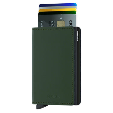 Secrid Matte Slimwallet - Geldbörse RFID 6.8 cm (green-black) - Ansicht 2