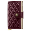 Secrid Miniwallet Emboss Diamond - Kreditkartenetui 10.2 cm RFID (bordeaux+)