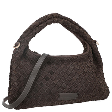 Les Visionnaires Sadie Weave Cozy - Umhängetasche 39 cm (dark brown) - Ansicht 5