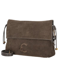 Coccinelle Lidia Suede Bim - Shoulder Bag 31 cm (fango/fango)