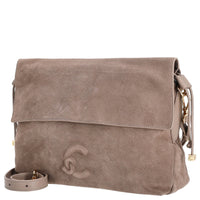 Coccinelle Lidia Suede Bim - Bolso de hombro 31 cm (warm taupe)