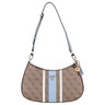 Guess Noelle II Top Zip - Schultertasche 29 cm (latte logo/light blue)
