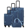 Travelite Corsiica - Set de trolley con 4 ruedas 4 piezas expandible (blue)