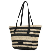 Seidenfelt Savonlinna - Shopper 47 cm (natural straw with black stripes) - Ansicht 2