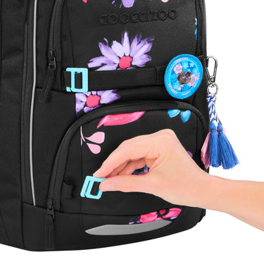 Coocazoo Porter - Schulrucksack 44 cm (Floral Artnight) - Ansicht 9