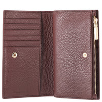 Coccinelle Metallic Soft - Cartera 12cc 16 cm (berry)