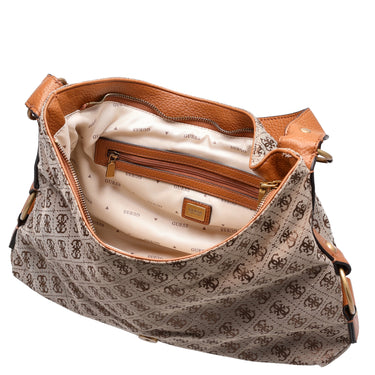 Guess Camden - Schultertasche 35 cm (latte logo/cognac) - Ansicht 6