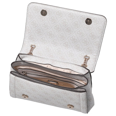 Guess Noelle II Convertible Xbody Flap - Umhängetasche 24 cm (bone logo) - Ansicht 6