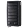 Secrid Slimwallet Emboss Lines - Kreditkartenetui 6cc 10.2 cm RFID (black+)