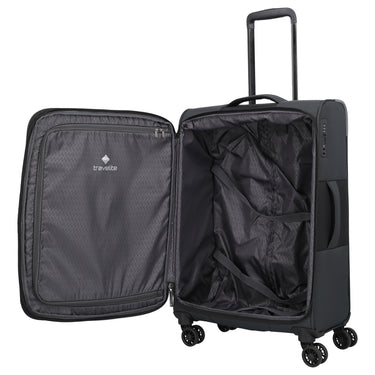 Travelite Corsiica - 4-Rollen-Trolley M 67 cm erw. (black) - Ansicht 6