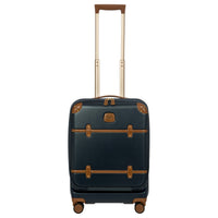 Brics Bellagio - 4-Rollen-Kabinentrolley mit Vortasche 55 cm erw. (blue/tan)