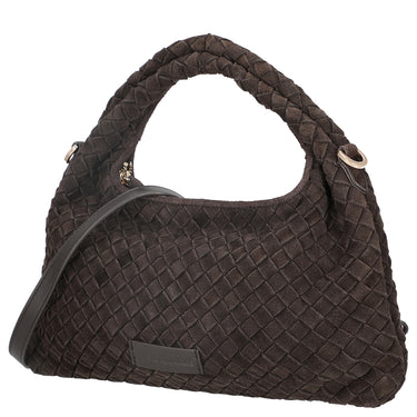 Les Visionnaires Sadie Weave Cozy - Umhängetasche 39 cm (dark brown) - Ansicht 2