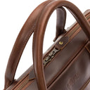 Buckle & Seam Everett - Aktentasche 16" 38 cm (brown/blu) - Ansicht 6