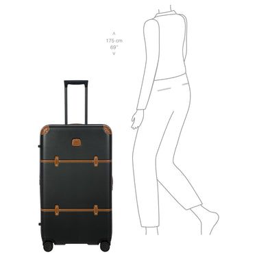 Brics Bellagio Trunk - 4-Rollen-Trolley 80 cm (black/tan) - Ansicht 9