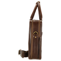 Buckle & Seam Albert - Aktentasche XL 41 cm (brown/blue) - Ansicht 3