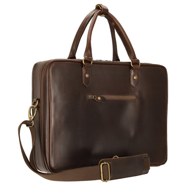 Buckle & Seam Albert - Aktentasche XL 41 cm (brown/blue) - Ansicht 5