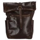 Buckle & Seam Norman - Rolltop Rucksack 61 cm (braun/dots)