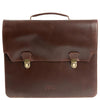 Buckle & Seam Notes - Maletín 15" 40 cm (brown-dots)