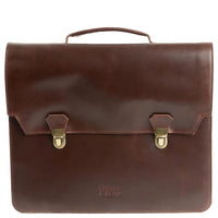 Buckle & Seam Notes - Aktentasche 15" 40 cm (brown-dots)