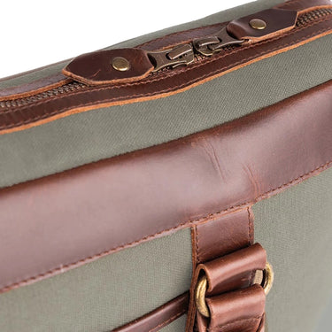 Buckle & Seam Venture Canvas - Aktentasche 16" 40 cm (grün) - Ansicht 7