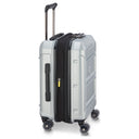 Delsey Paris Rempart 2.0 - 4-Rollen-Kabinentrolley S 55 cm erw. (silber) - Ansicht 5