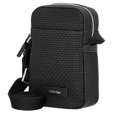 Calvin Klein Embossed Wovan - Umhängetasche 17 cm (black) - Ansicht 2